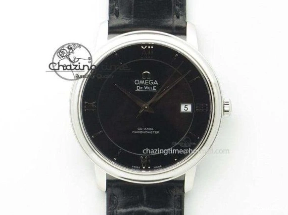 0413 Sustainable Planet Ocean Master Chronometer Chrono SS OM 1:1 Best Edition Black Dial On SS Bracelet A 8179